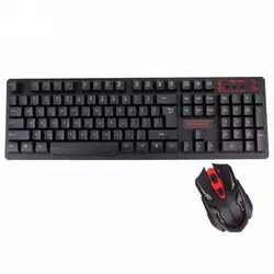 Клавиатура с мышкой HK-6500, игровой комплект мышь и клавиатура usb, клавиатура мышь комплекты