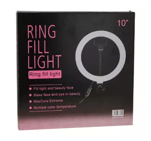Кільцева лампа Fill Light 26cm (QX-260) Black