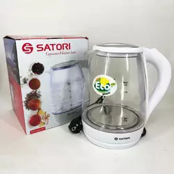 Электрочайник Satori SGK-4105-WT 1,8 л, стильный электрический чайник, чайники с подсветкой