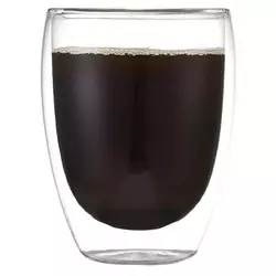 Набор стаканов с двойным дном Con Brio CB-8330-2 300 мл 2 шт, прозрачные чашки с двойными стенками