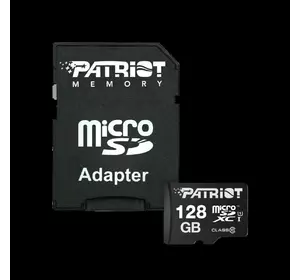 Карта пам'яті Patriot LX Series 128Gb microSDXC (UHS-1) class 10 (adapter SD)
