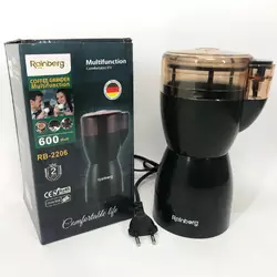Мощная электрическая кофемолка измельчитель Rainberg RB-2206 600 Вт