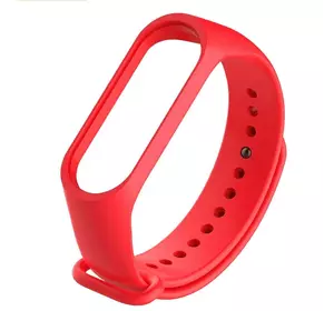 Ремінець для фітнес браслету Mi Band 3/4 Silicone, Red