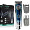 Профессиональный аккумуляторный триммер для бороды и усов с дисплеем VGR V-080 и регулятором длины