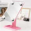 Настольное зеркало для макияжа Cosmetie mirror 360 Rotation Angel с подсветкой. Цвет: розовый