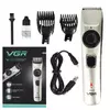 Машинка для стрижки волос беспроводная VGR V-031, триммер для бороды усов 2 насадки, окантовочная машинка