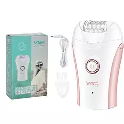 Женский Эпилятор для тела VGR V-705, женская электробритва для ног, бикини-триммер. Цвет: розовый