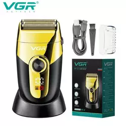 Профессиональная электробритва VGR V-383 Finale Shaver с подставкой